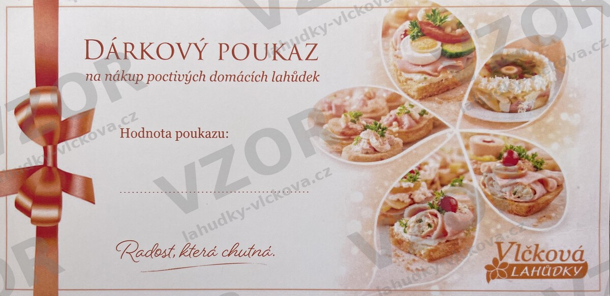 Dárkový poukaz Lahůdky Vlčková